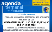 PAUTA DA 37ª SESSÃO ORDINÁRIA